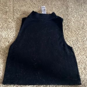 Zara black seamless tank